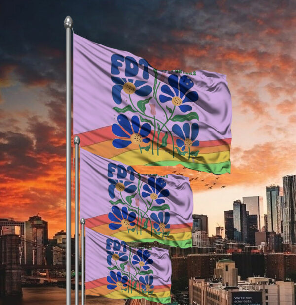 2025 FDT anti trump Flag