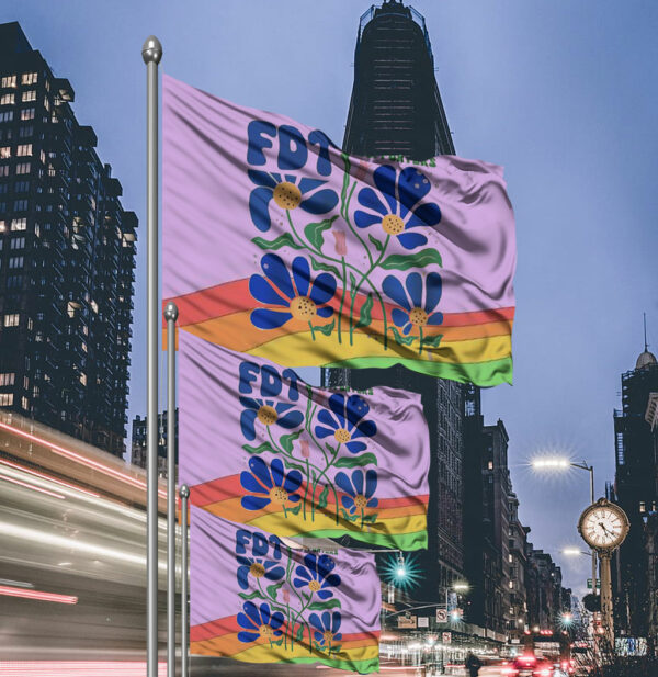 2025 FDT anti trump Flag