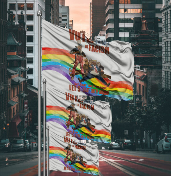 Anti Trump Postcards Flag