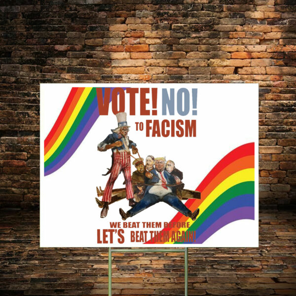 Anti Trump Postcards Yard Sign