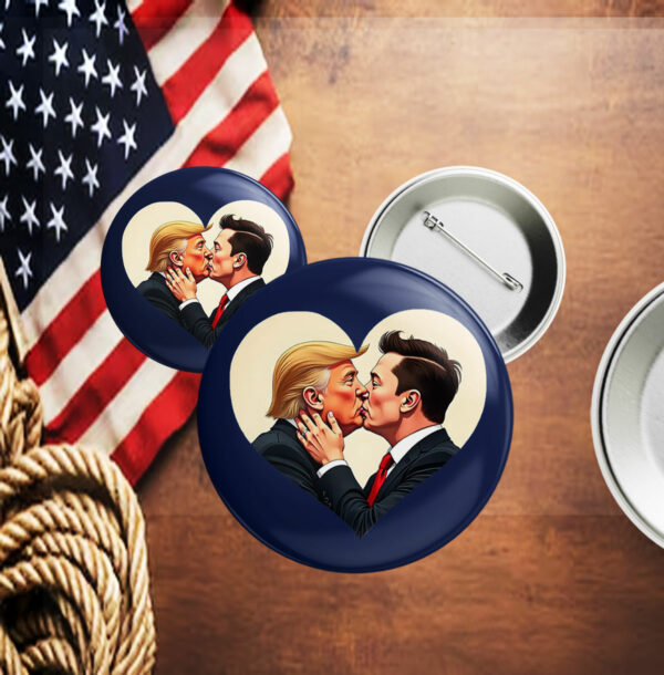 Donald Trump Elon Musk Love Buttons