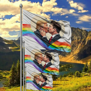 Donald Trump Elon Musk Love Flag