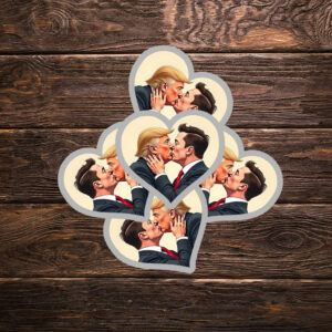 Donald Trump Elon Musk Love Sticker ,Car Magnet