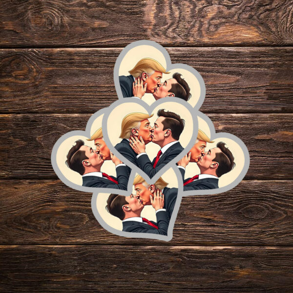 Donald Trump Elon Musk Love Sticker ,Car Magnet