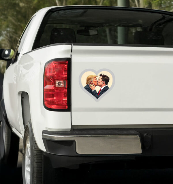 Donald Trump Elon Musk Love Sticker