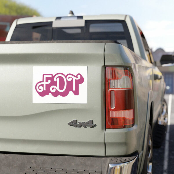 FDT Car Magnets (Fuck Donald Trump) Pink Barbie Sticker