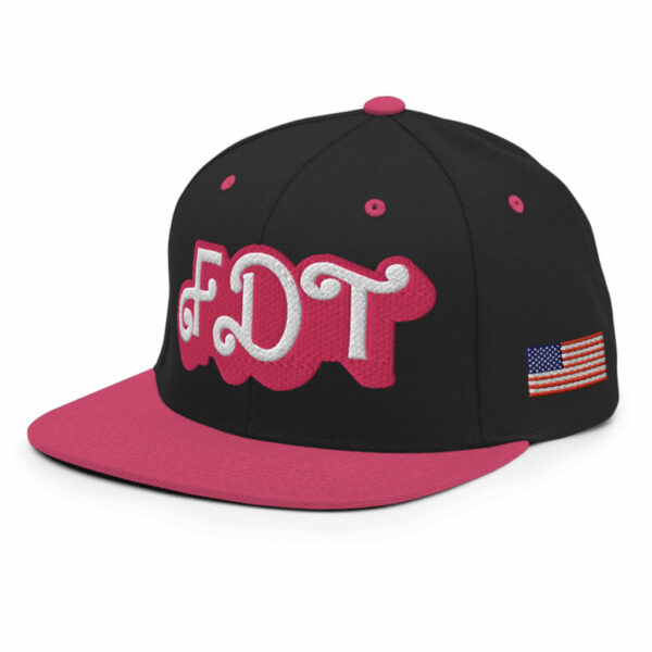 FDT Snapback (Fuck Donald Trump) Pink Barbie Hat