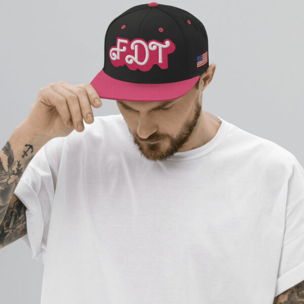 FDT Snapback (Fuck Donald Trump) Pink Barbie Hat