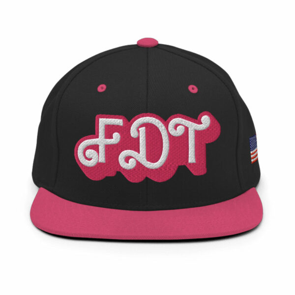 FDT Snapback (Fuck Donald Trump) Pink Barbie Hat