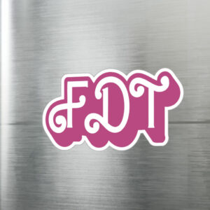 FDT Vinyl Decals (Fuck Donald Trump) Pink Barbie Sticker US