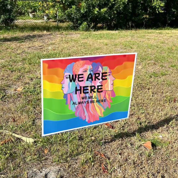 LGBTQ -Transgender Pride Yard Sign