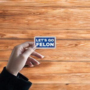 Let's Go Felon Anti-Trump Sticker