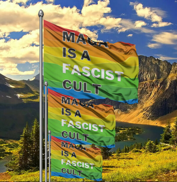 MAGA Is A Fascist Cult Flag