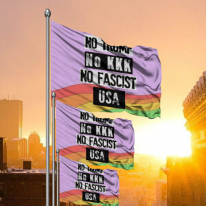 No Trump No KKK No Fascist USA Anti Trump Flag