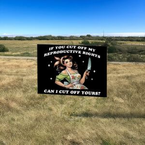 Reproductive Rights Yard Sign, Feminist Pro Choice Leftist Liberal Democrat Gift