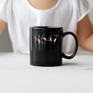 8647 Subtle Anti Trump, Floral Fuck MAGA Fascism Mug