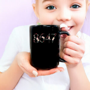 8647 Subtle Anti Trump, Floral Fuck MAGA Fascism Mug