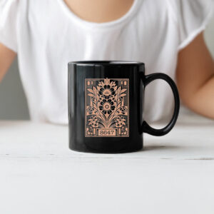 8647 subtle antI Trump antI maga 86 47 floral boho style Mug