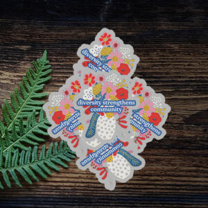 Diversity Strengthens Community Subtle Anti Trump Sticker ,Car Magnet