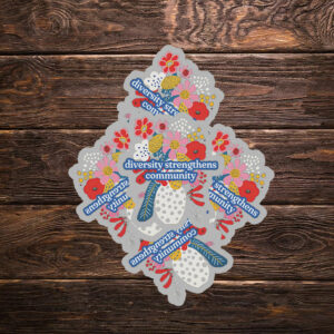 Diversity Strengthens Community Subtle Anti Trump Sticker ,Car Magnet