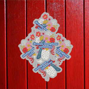 Diversity Strengthens Community Subtle Anti Trump Sticker ,Car Magnet