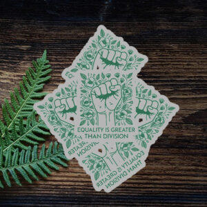 Equality Is Greater Than Division Sticker ,Car Magnet Anti MAGA