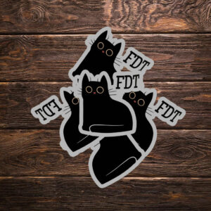 FDT Anti Trump Sticker ,Car Magnet Childless Cat Lady