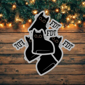 FDT Anti Trump Sticker ,Car Magnet Childless Cat Lady