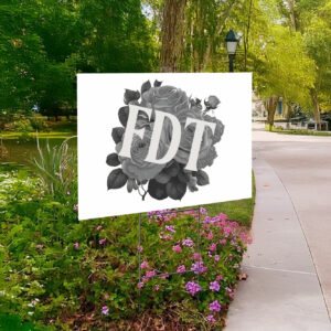 FDT Floral Anti Trump MAGA Yard Sign