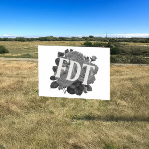 FDT Floral Anti Trump MAGA Yard Sign
