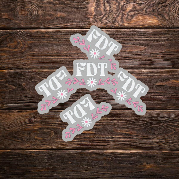 FDT Floral Feminist Sticker ,Car Magnet