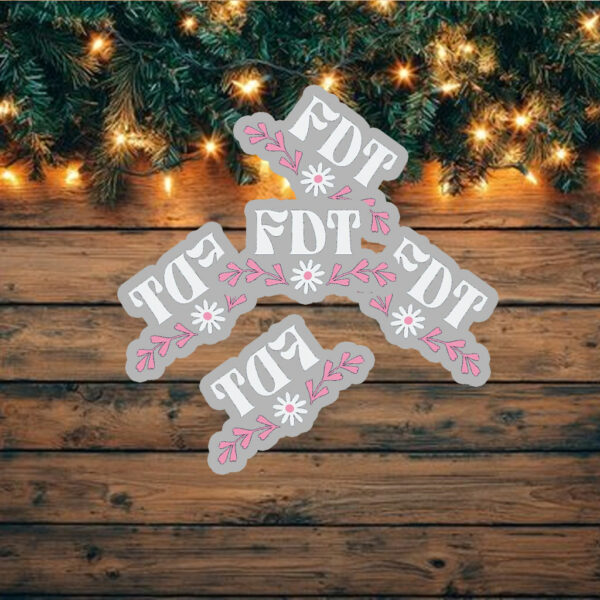 FDT Floral Feminist Sticker ,Car Magnet