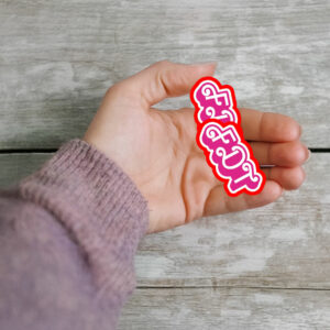 FDT Pink Barbie Sticker ,Car Magnet