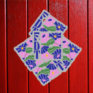 FDT flower Anti Trump Liberal Feminist Human Rights Sticker ,Car Magnet