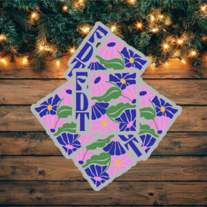 FDT flower Anti Trump Liberal Feminist Human Rights Sticker ,Car Magnet