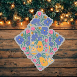 Floral Fck Trump FDT Sticker ,Car Magnet