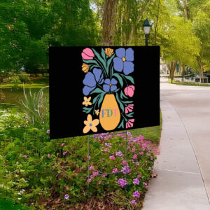 Floral Fck Trump FDT Yard Sign