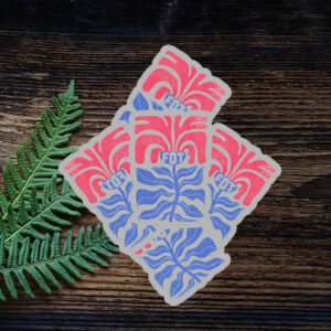 Flower FDT Sticker ,Car Magnet Anti Trump