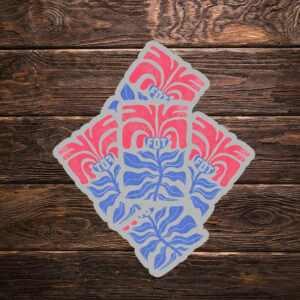 Flower FDT Sticker ,Car Magnet Anti Trump