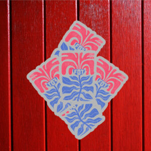 Flower FDT Sticker ,Car Magnet Anti Trump