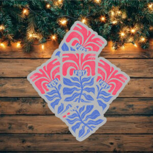 Flower FDT Sticker ,Car Magnet Anti Trump