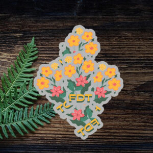 Flower Subtle Anti Trump Sticker FDT