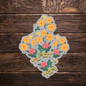 Flower Subtle Anti Trump Sticker FDT