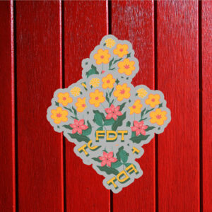 Flower Subtle Anti Trump Sticker FDT