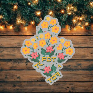 Flower Subtle Anti Trump Sticker FDT