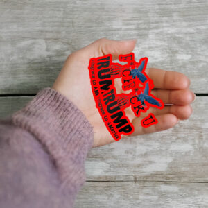 Fuck Donald Trump A Disgrace To America Sticker ,Car Magnet