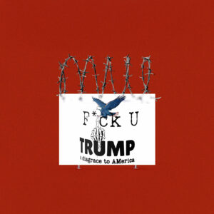 Fuck Donald Trump A Disgrace To America Yard Sign