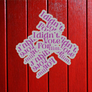 Fuck Donald Trump I Didn't Vote For Him Sticker ,Car Magnet