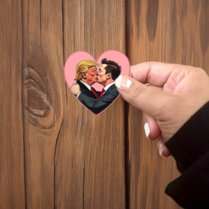 Fuck Trump Donald Trump Elon Musk Love Sticker ,Car Magnet