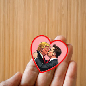 Fuck Trump Donald Trump Elon Musk Love Sticker ,Car Magnet